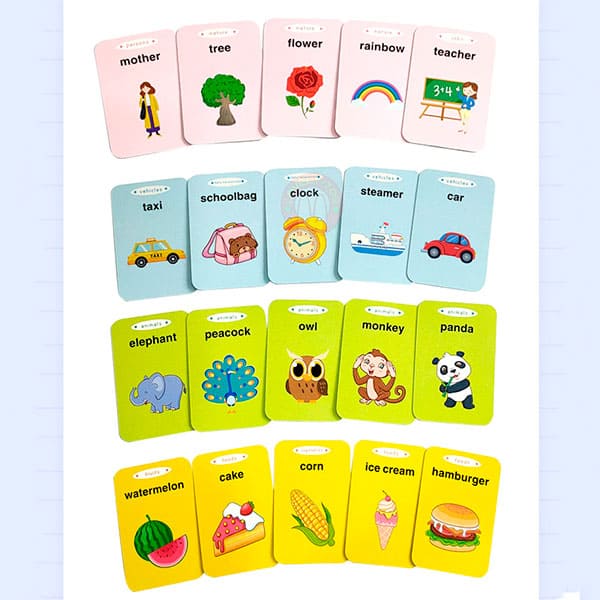 Brinquedo Educativo de Aprender Inglês - Flash Card